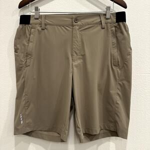 TRR OutdoorSports Mens Tan Shorts Size 34 Stretch Outdoor Hiking Camping EUC